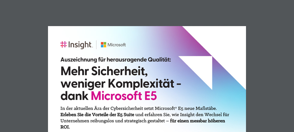 Cover image of Microsoft E5 Security Guide