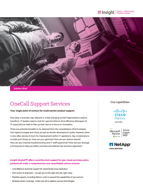 OneCall support services downloadable pdf