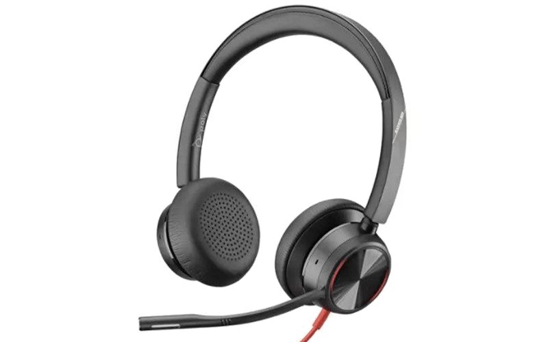 Poly Blackwire 8225 microphone open