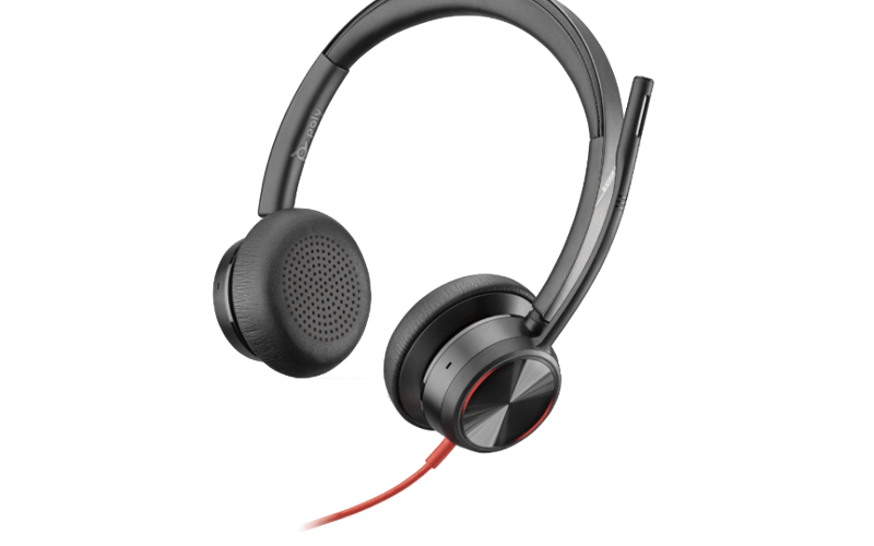 Poly Blackwire 8225 microphone closed